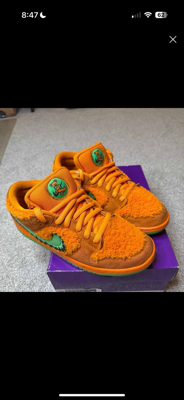 Nike Grateful Dead x Dunk SB Low Orange Bear